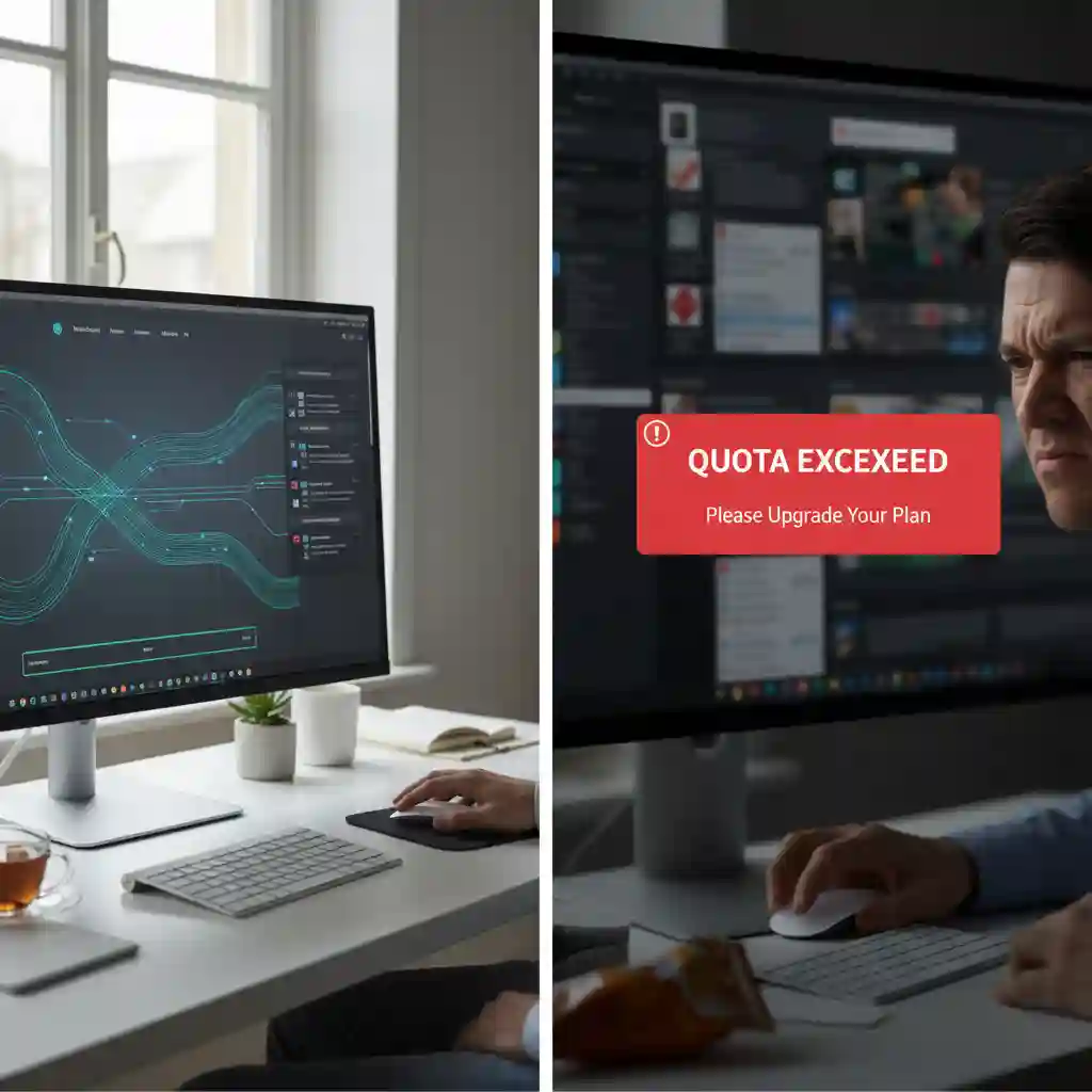 DeepL Pro screenshot discussed within an ai translate images review, strong text translation quality yet limited image features, editing constraints, and quotas that hinder professional batch workflows