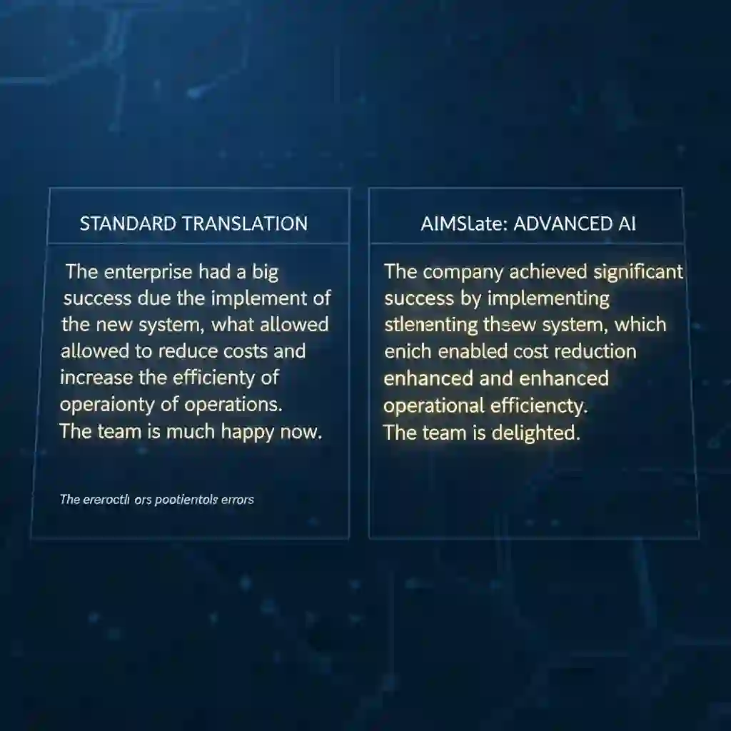 Precision-focused Aimslate model inside our ai translate images tool, optimized for complex contexts, technical terminology, and high accuracy while balancing layout preservation and natural language style for professional outputs