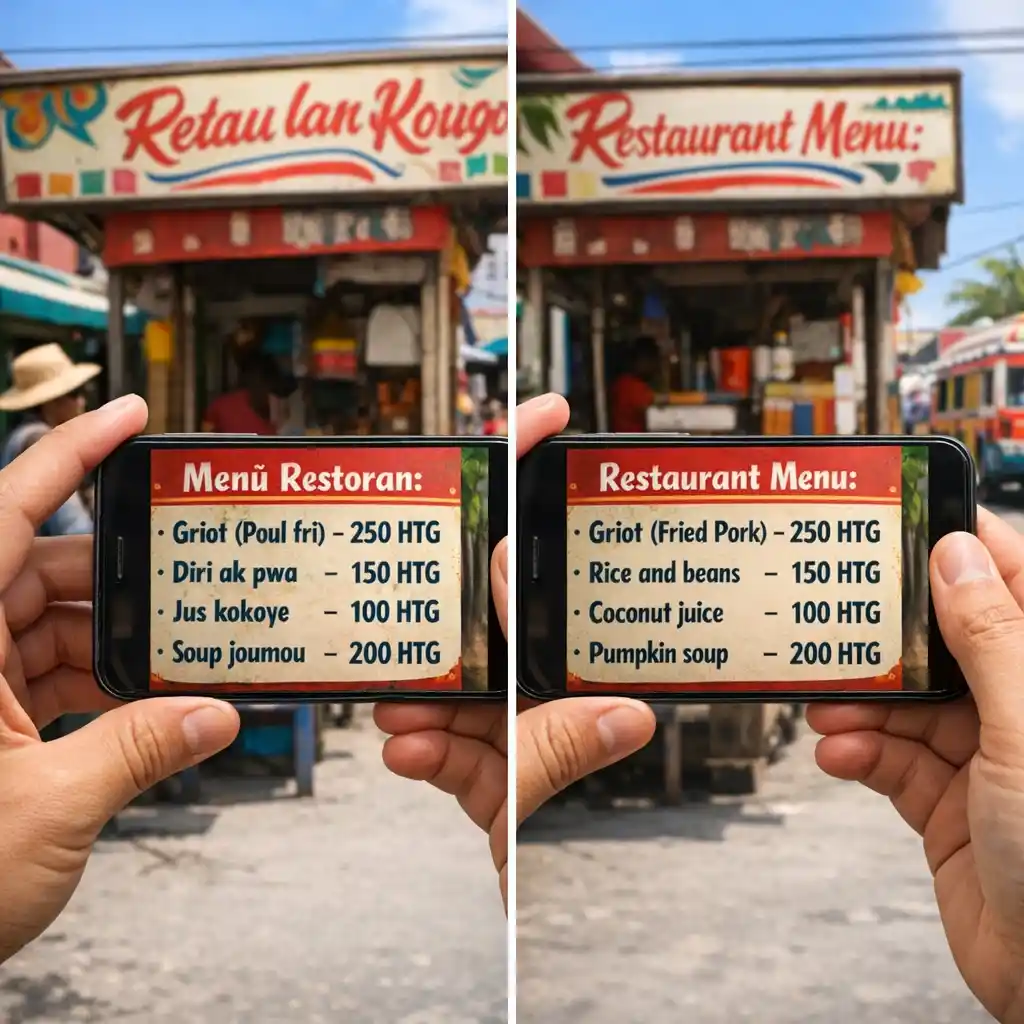 Exploring Port-au-Prince is much easier with this tool. Keep the haitian creole translator app in your pocket to snap photos of local menus and street signs for instant, accurate translation results anywhere.