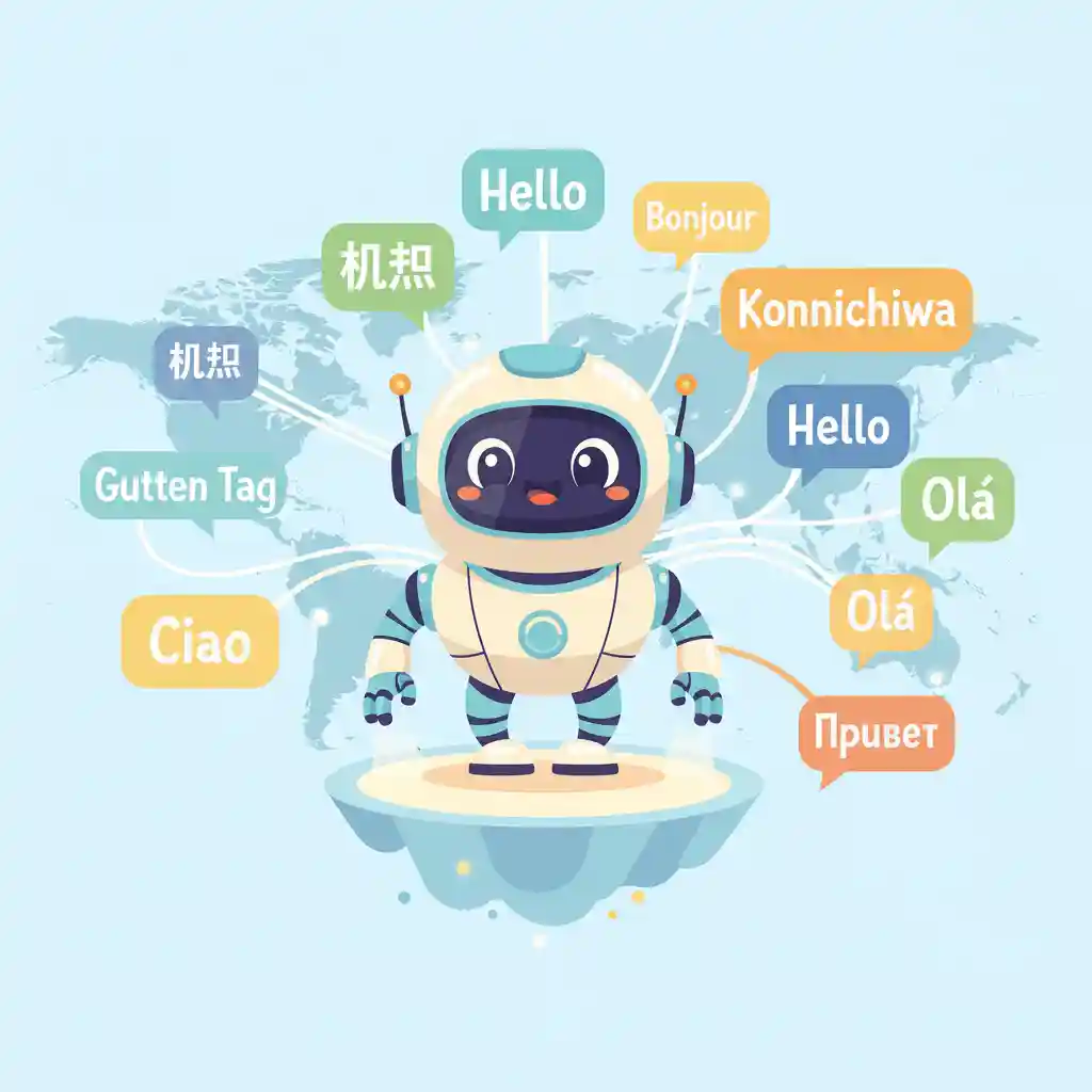 A global map illustration symbolizing the extensive language support available to help you learn how to translate images across different cultures.