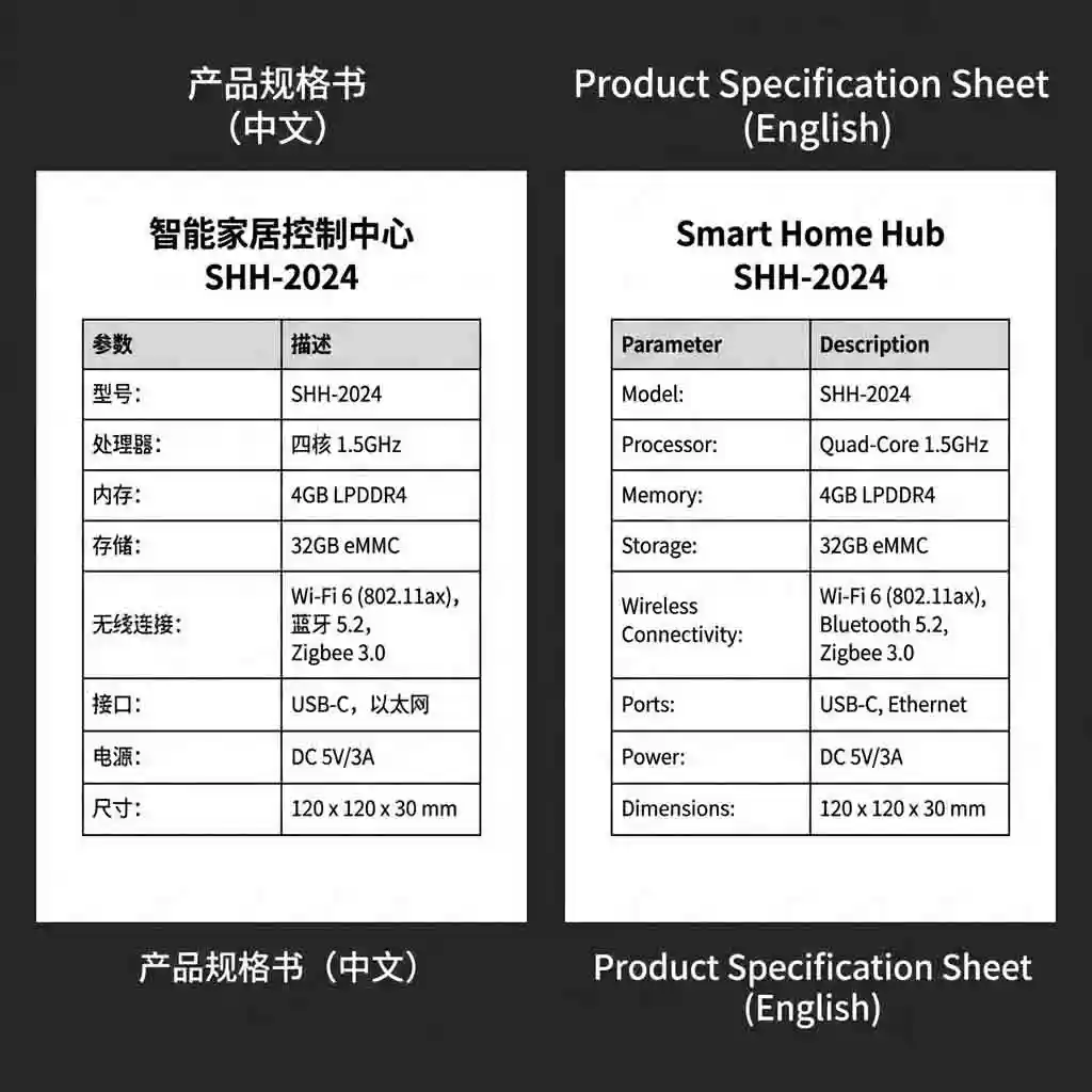 E-commerce sellers showing how to translate images of product specifications and user manuals to accurately list items and support international customers.