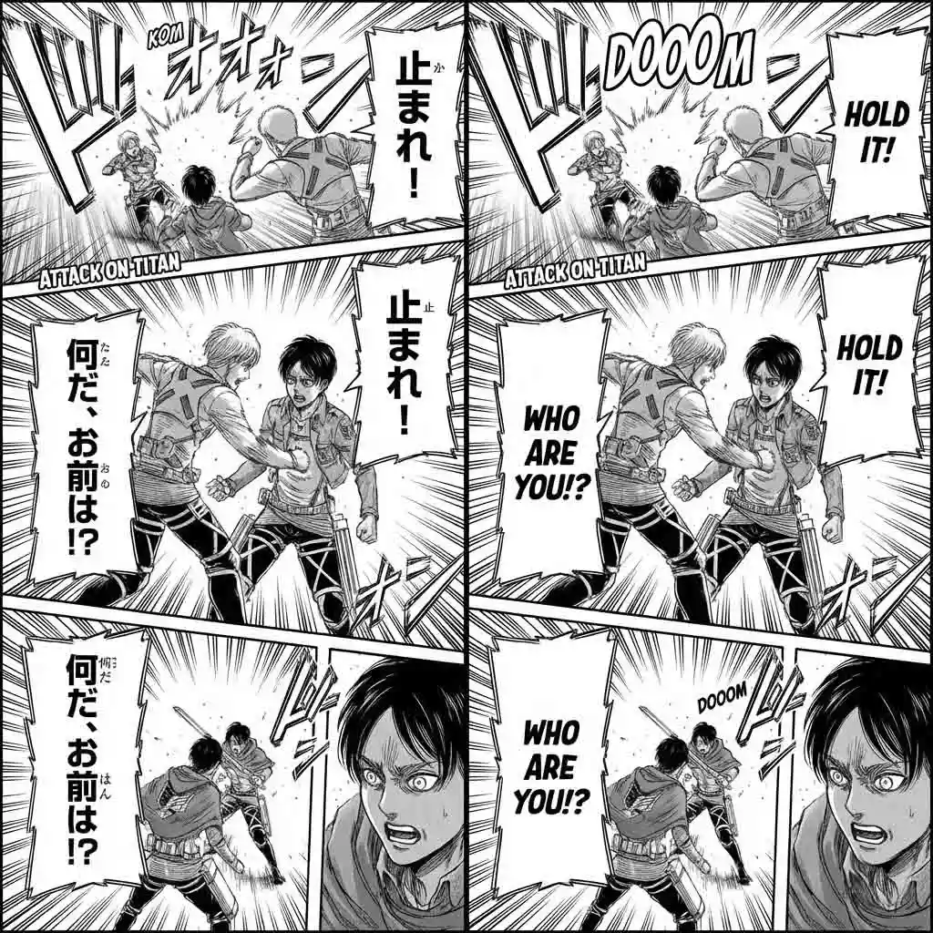 An open comic book page being scanned, showing how to translate text from an image to read foreign literature and stories.