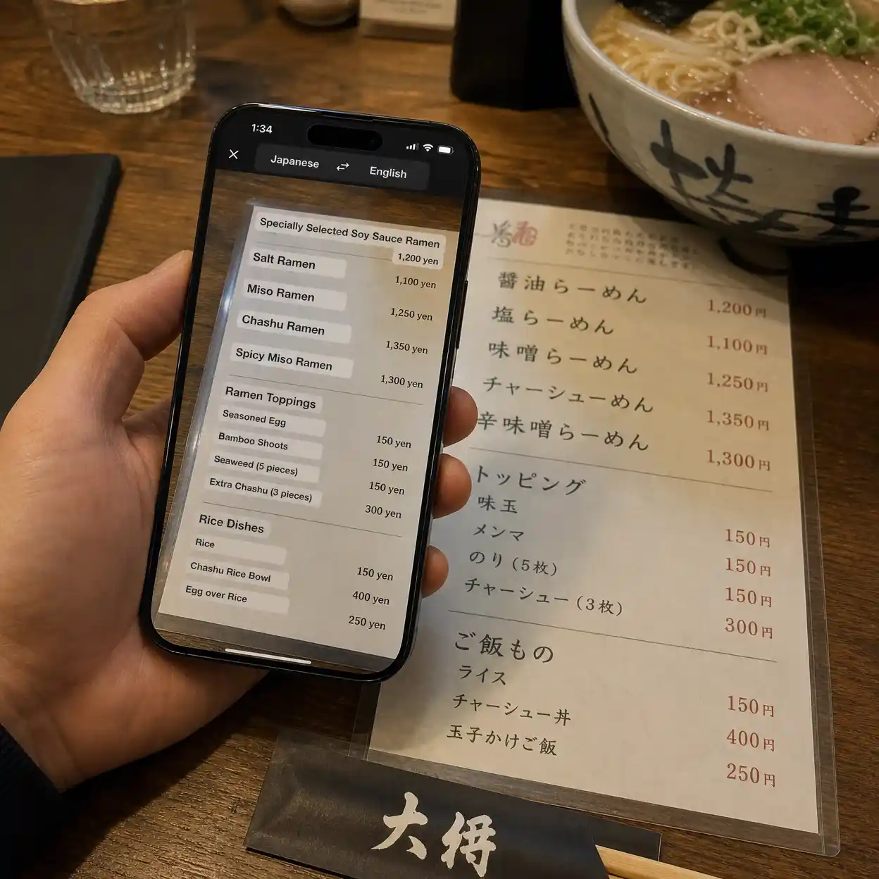 japanese photo translator travel preview translating menus street signs and notices from quick photos