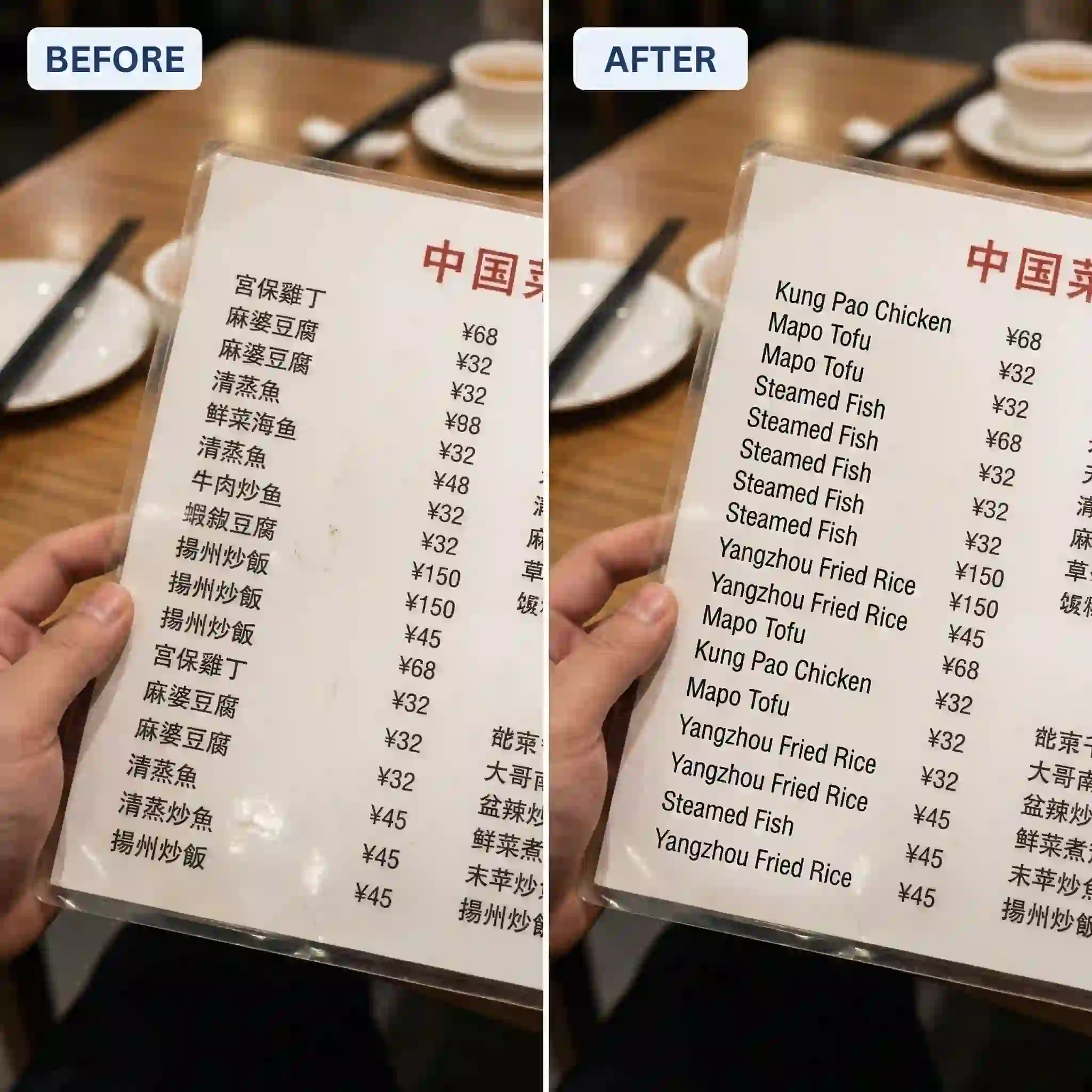 image-to-text-ai reads text from menus and signs to enable instant translation when traveling.