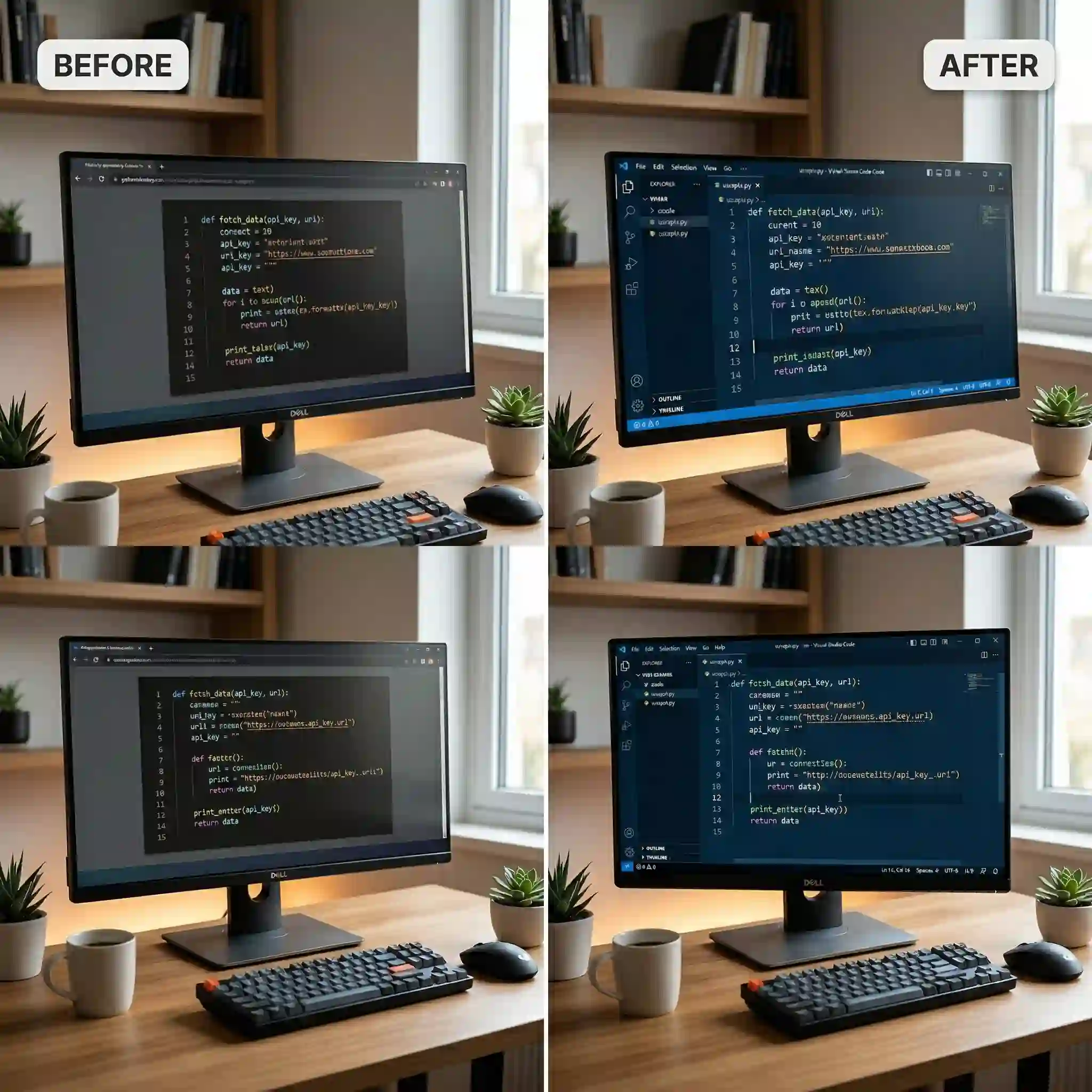 Developer-focused example showing image to text AI extracting code from a screenshot so programmers can reuse exact syntax without manual typing.