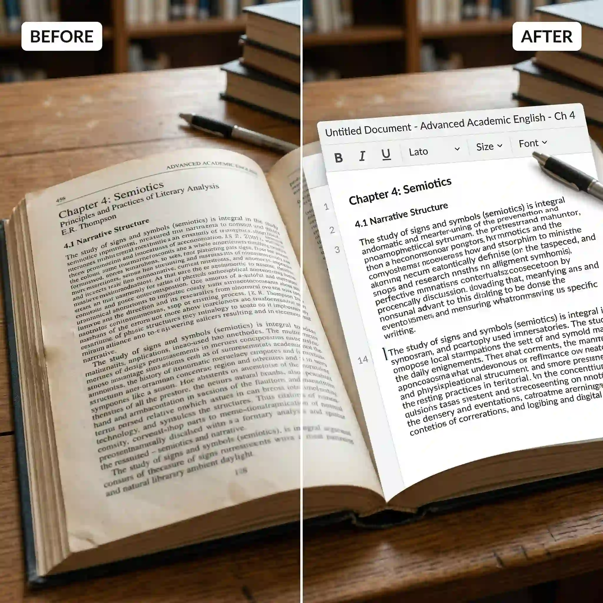Students using image to text AI to convert printed study materials into editable notes for faster reading, quoting, and research organization.