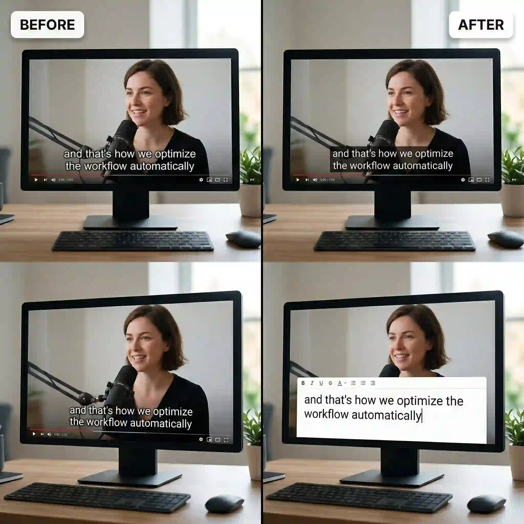 Content workflow example showing image to text AI extracting captions and on-screen copy from media assets for reuse in marketing and publishing.