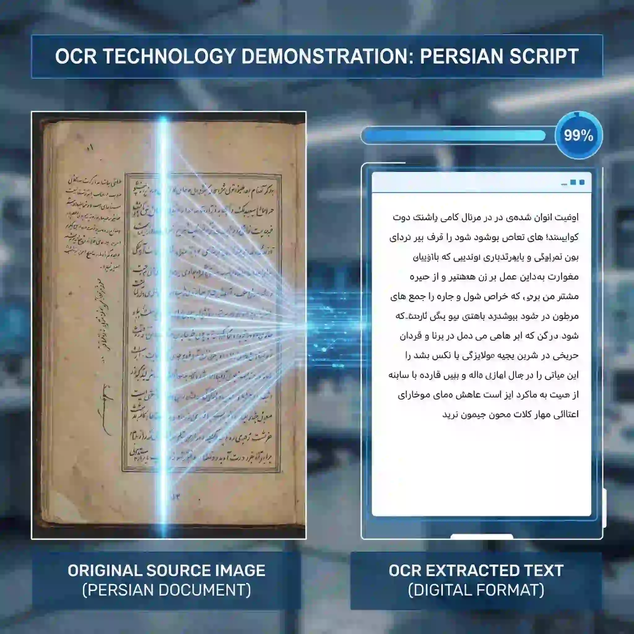 Utilize our advanced persian translator app to achieve high-precision OCR results, ensuring that every handwritten note and complex font is accurately recognized and translated into English.
