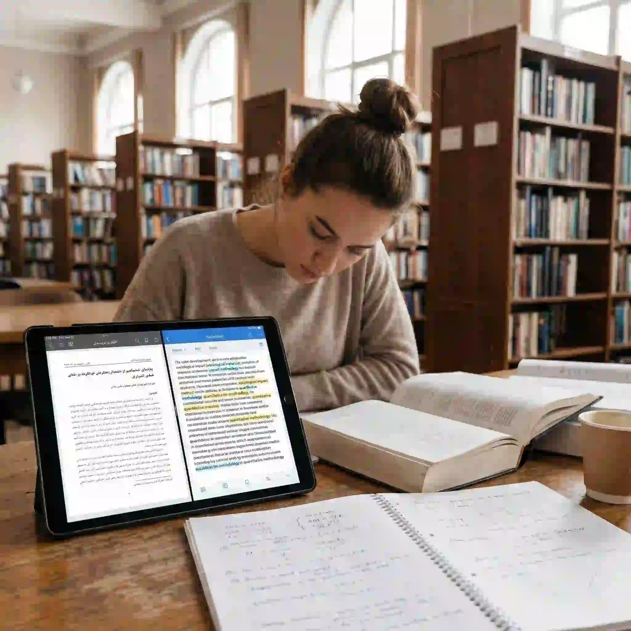 Enhance your academic studies by using our persian translator app to quickly translate complex research papers and learning materials from Farsi to English with precision.