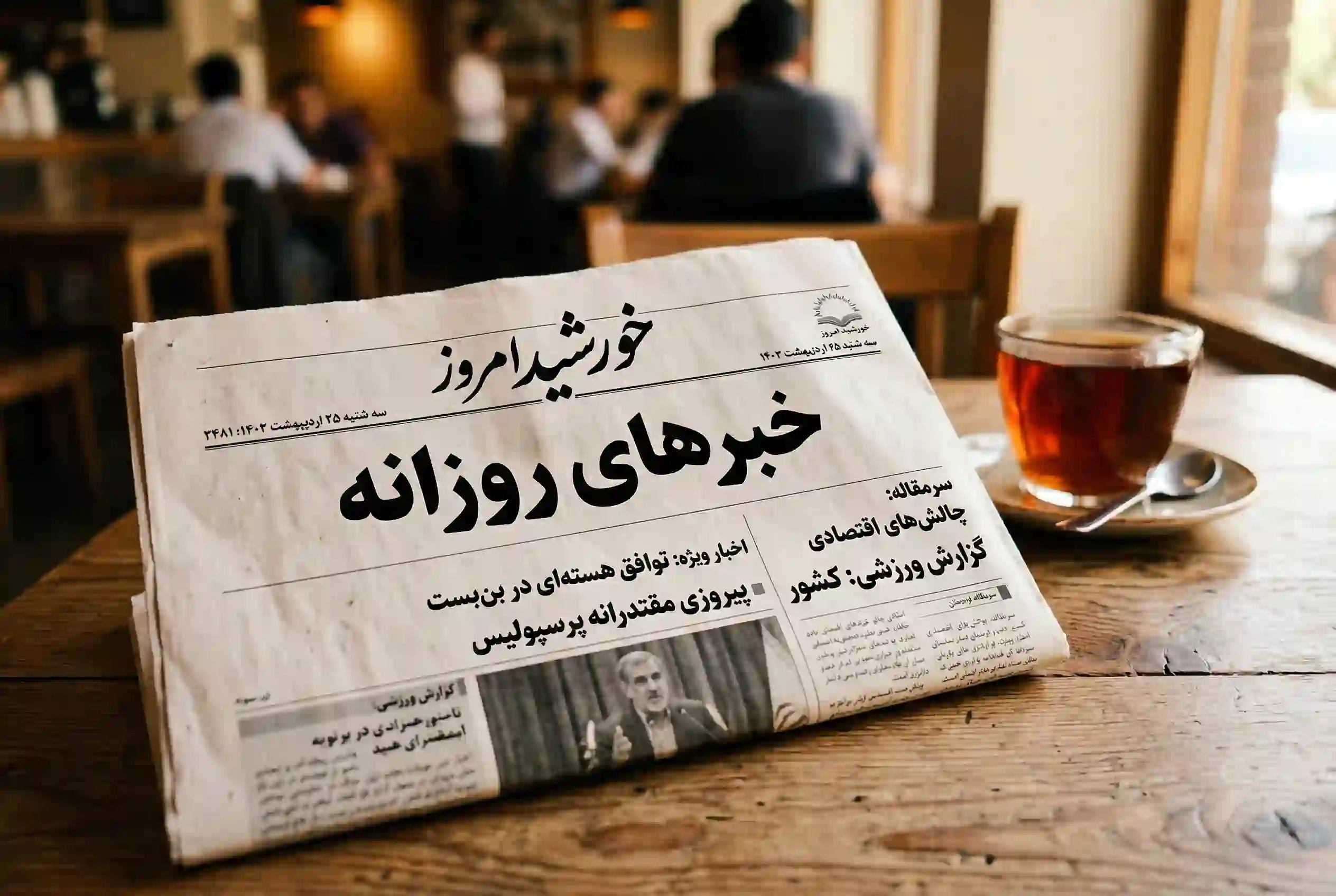 Before and after Persian image translation with our AI image translator.