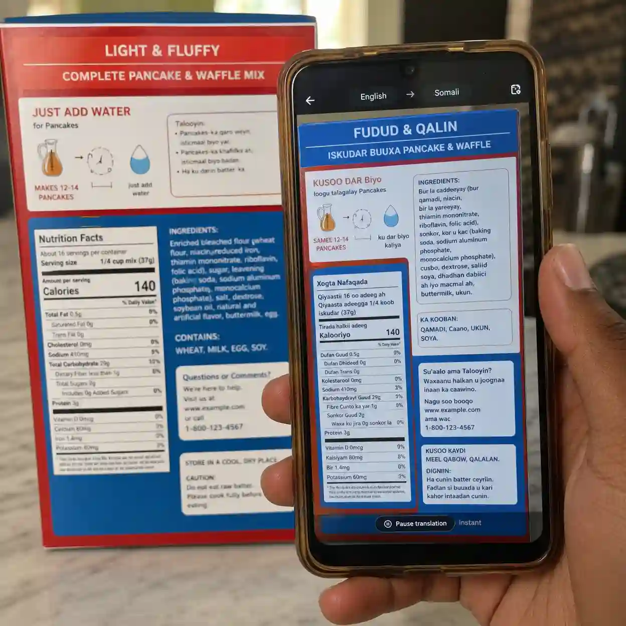 translate english to somali image interface preview for simple uploads and instant text results