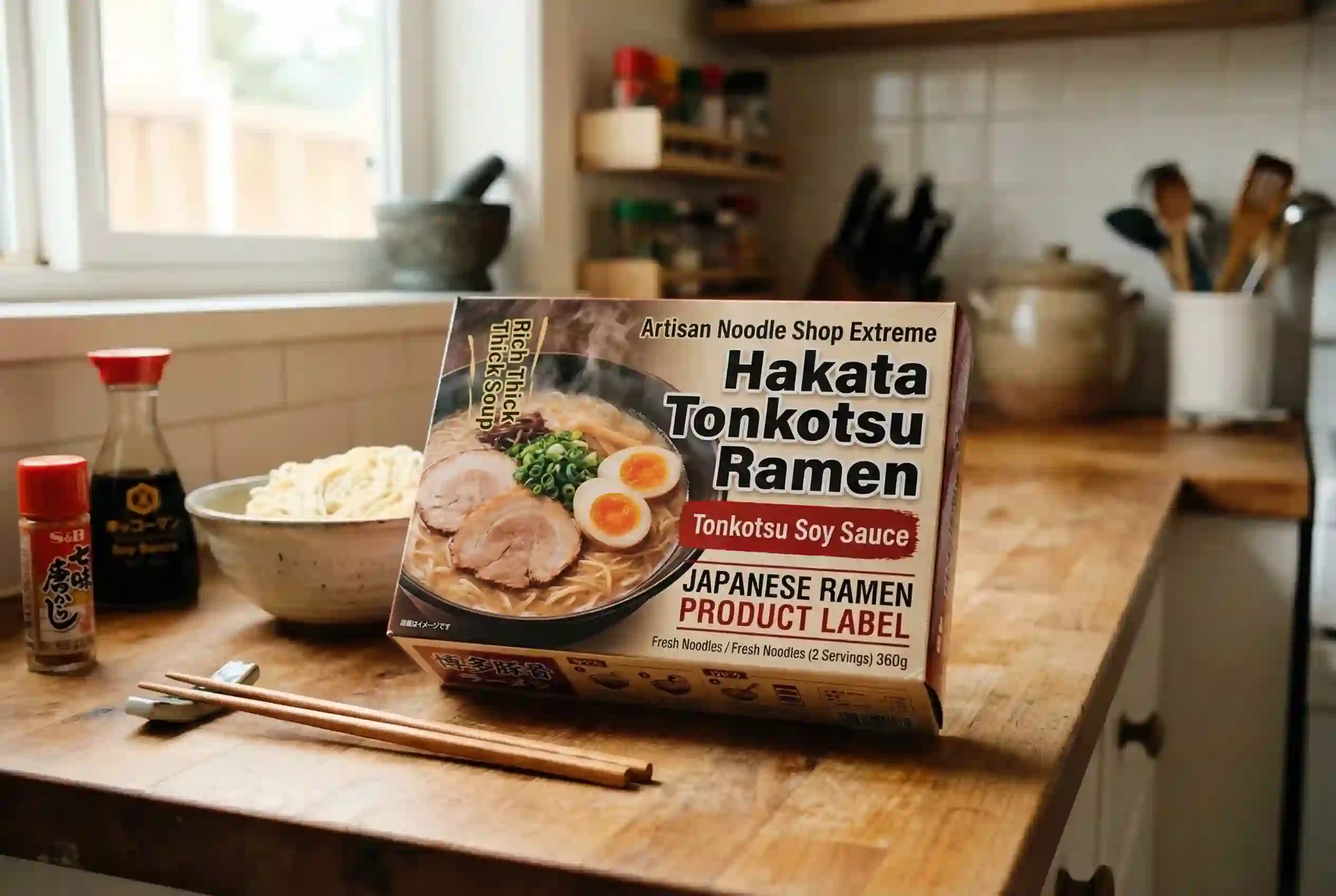 Before and after Japanese image to English translation with our AI image translator.
